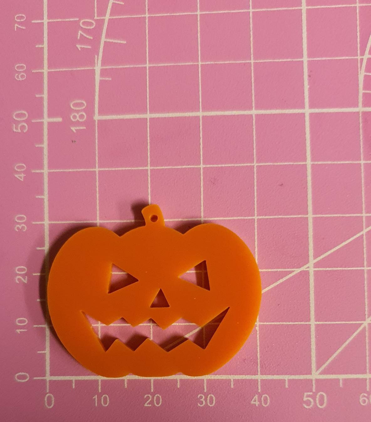 1.5 inch Pumpkin earrings silicone mould