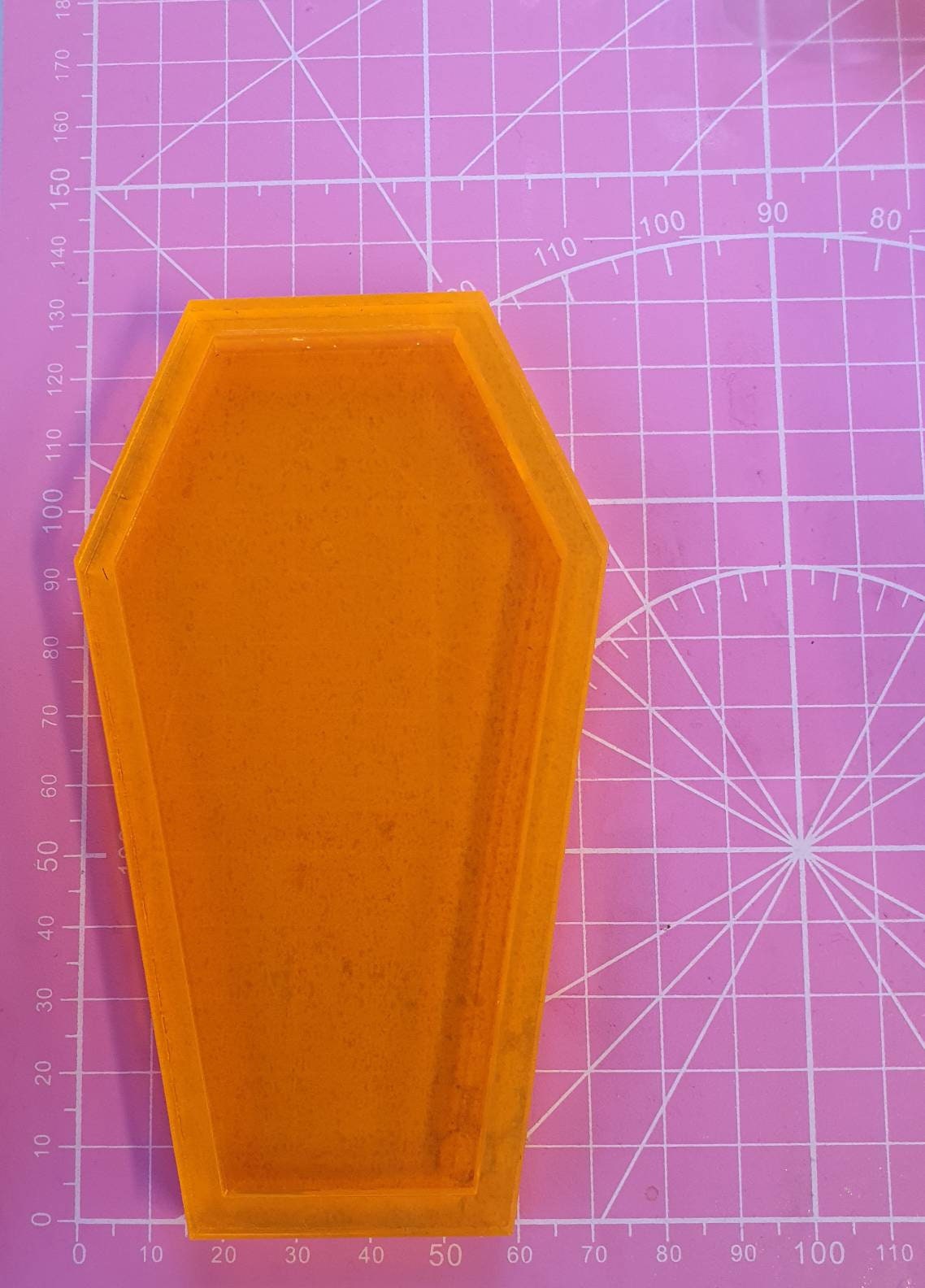 5 inch Coffin Tray Silicone Mould