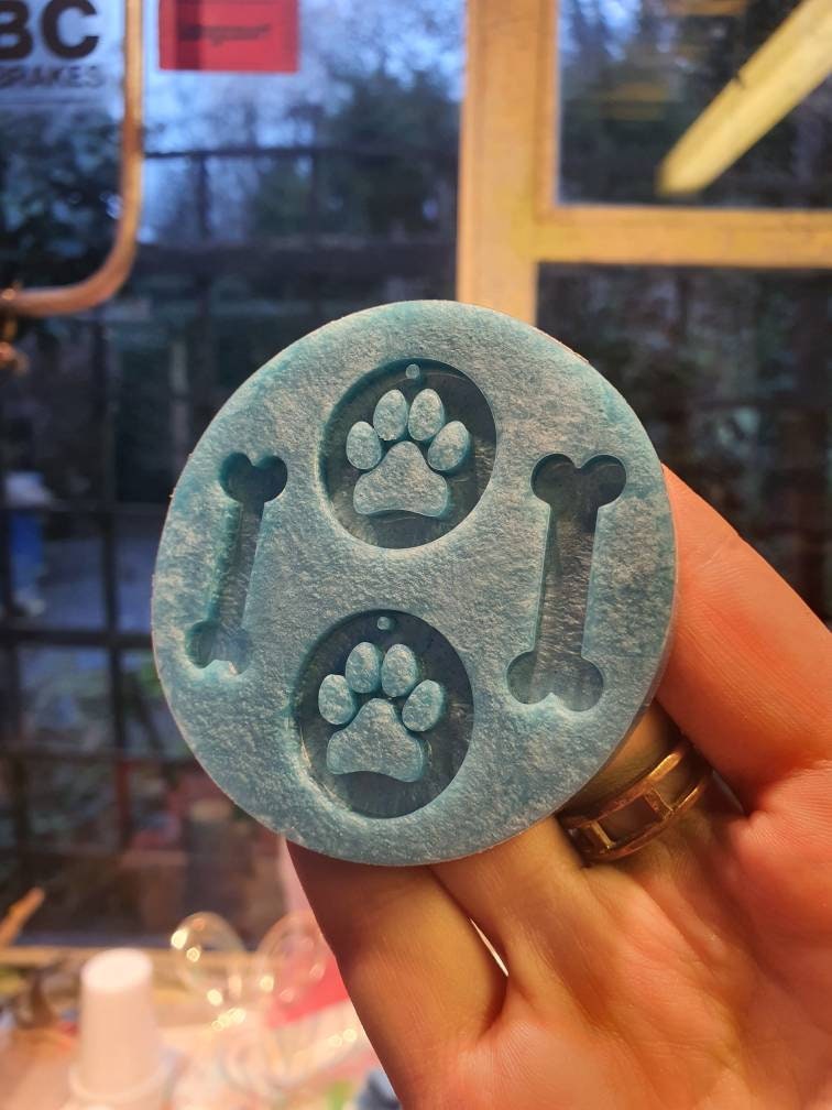 Dog Paw Tags & Bones Silicone Mould