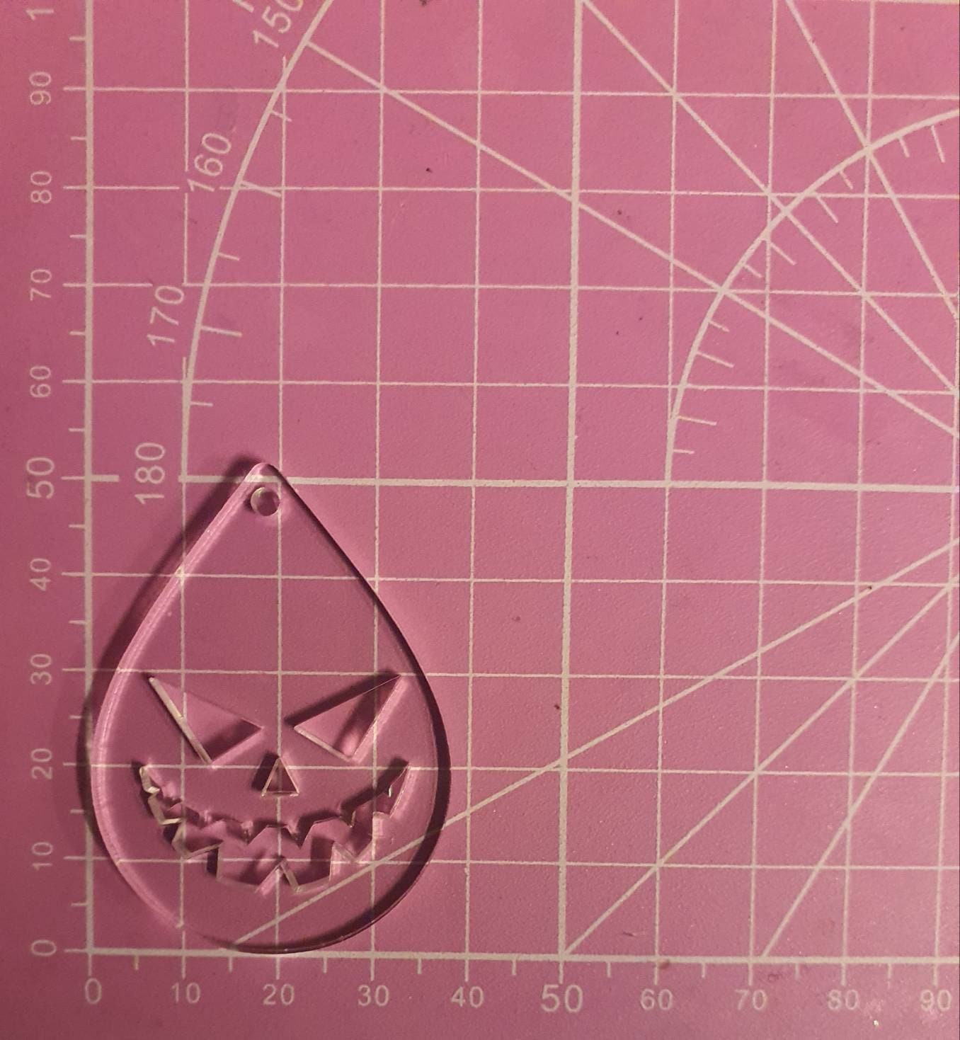 2 inch Evil Pumpkin Face Silicone Moulds