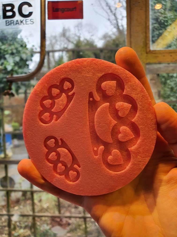 Little & Large Heart Knuckle Dusters Silicone Mould