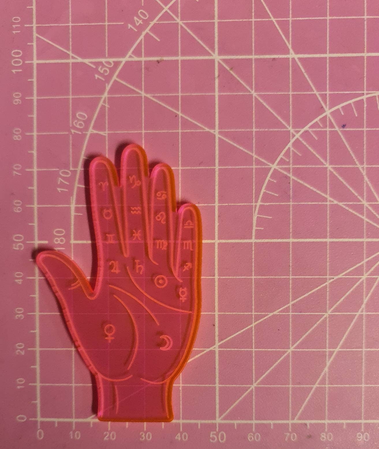 3 inch Palmistry Hand Silicone Mould