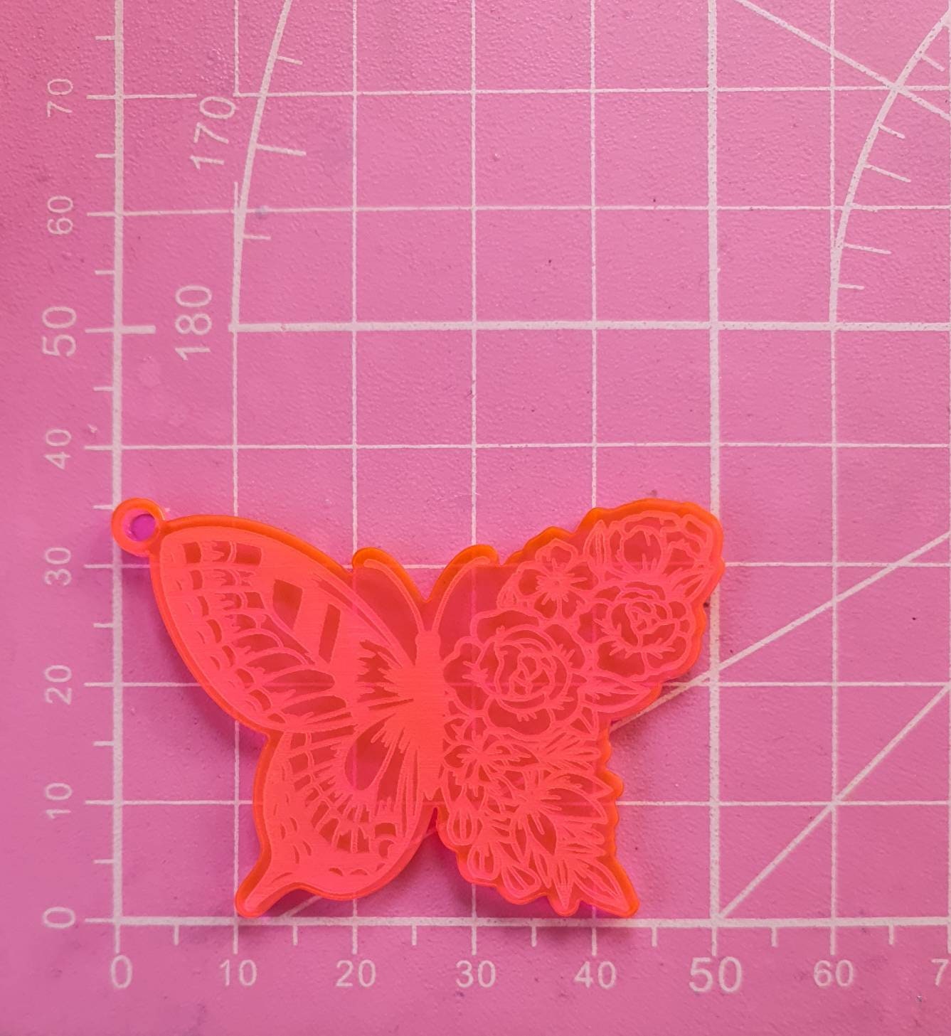 2 inch Half & Half Butterfly Earrings Silicone Moulds