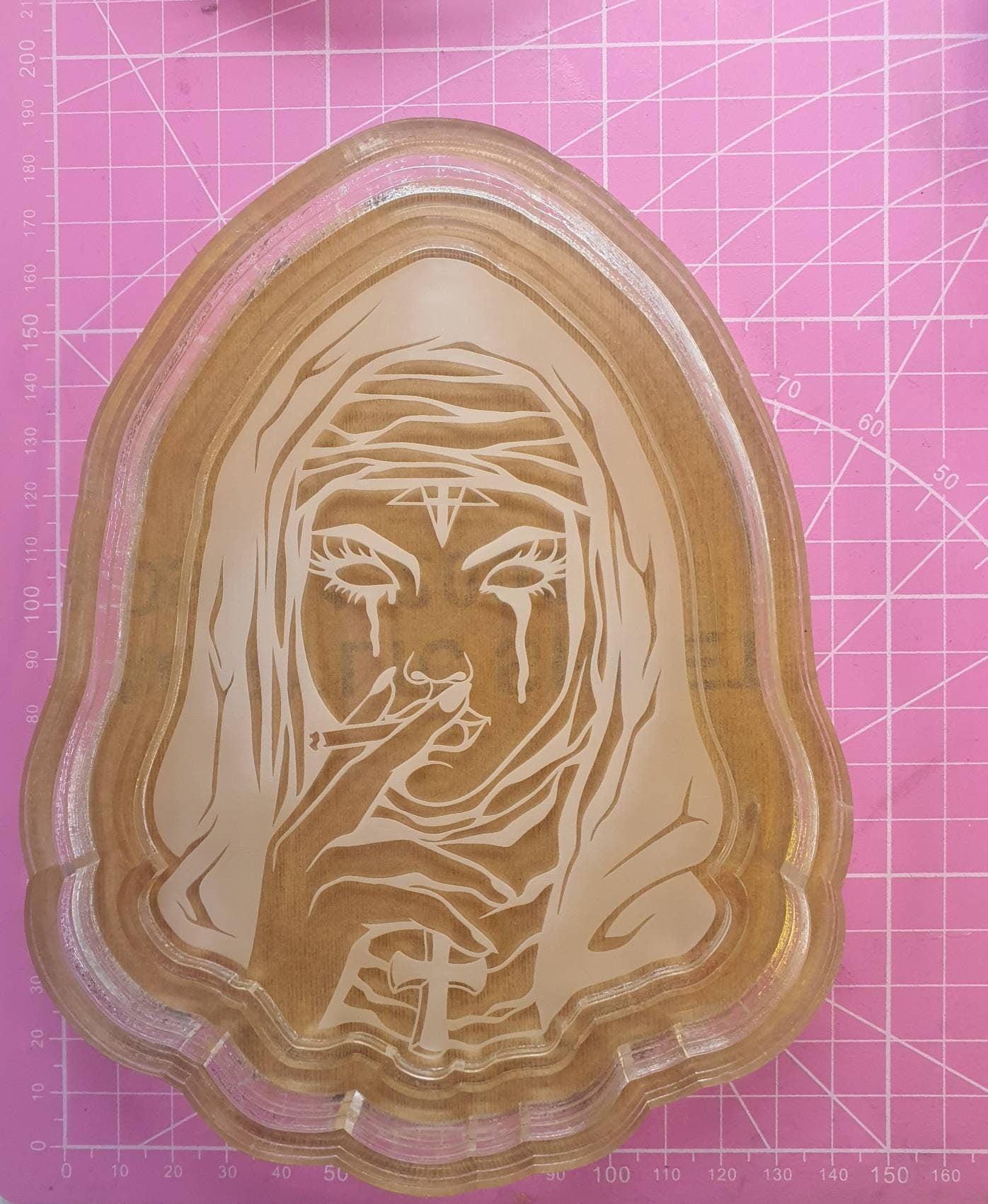6 inch Bad Nun Tray Silicone Mould