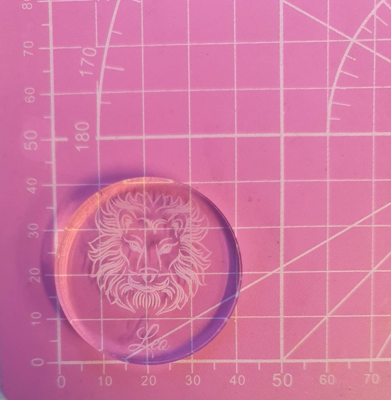 1.5 inch Leo Zodiac Star Sign Silicone Mould