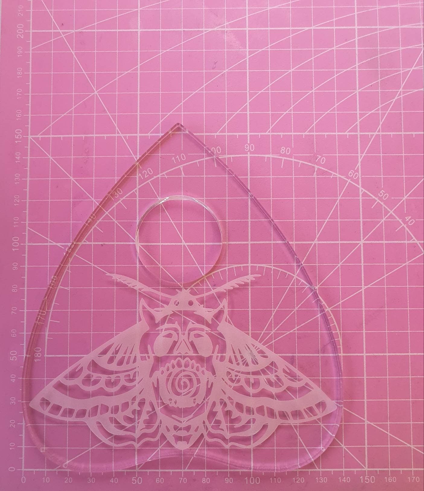 6 inch Death Moth Planchette Silicone Mould