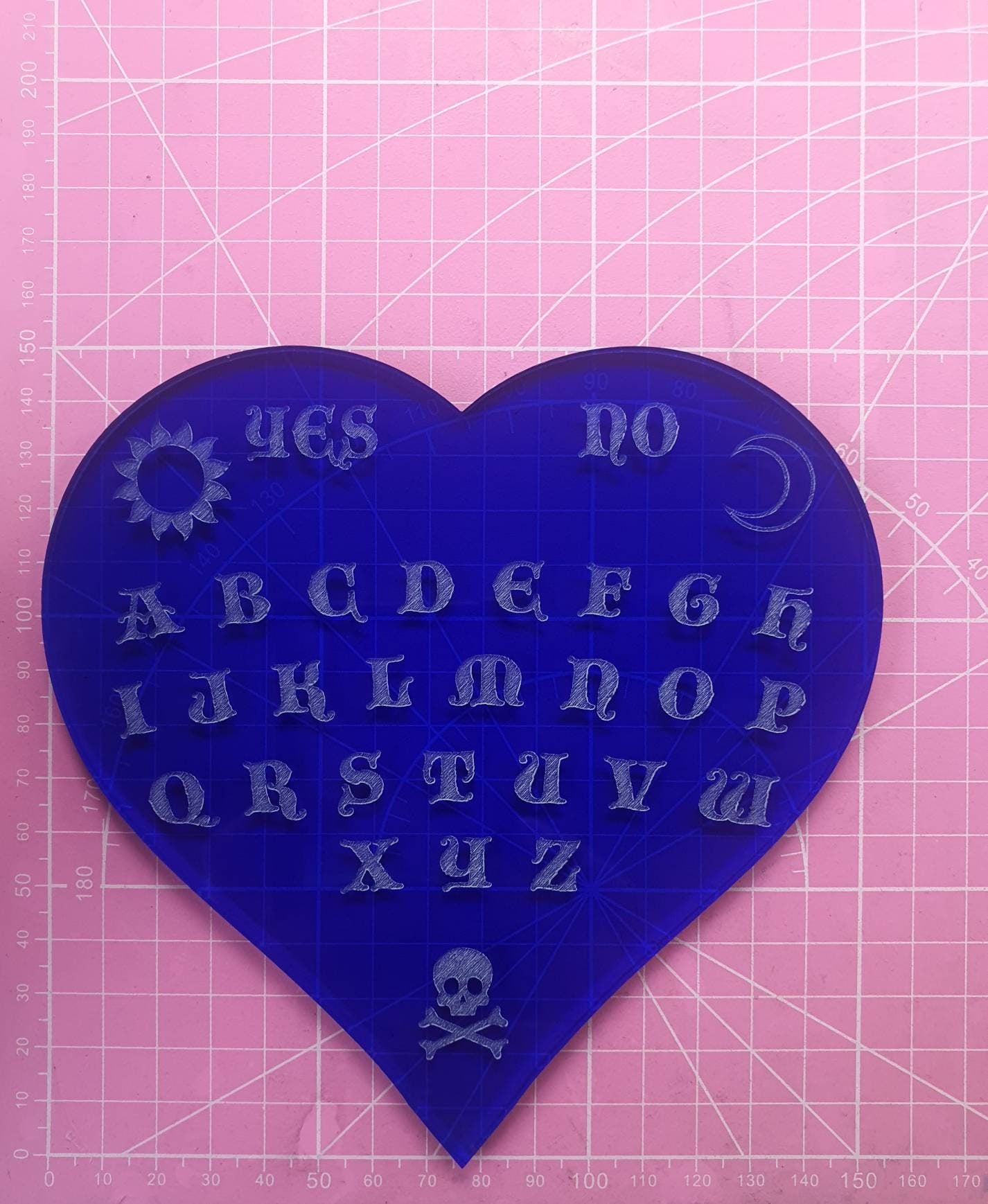 6 inch Heart Ouija Board Silicone Mould