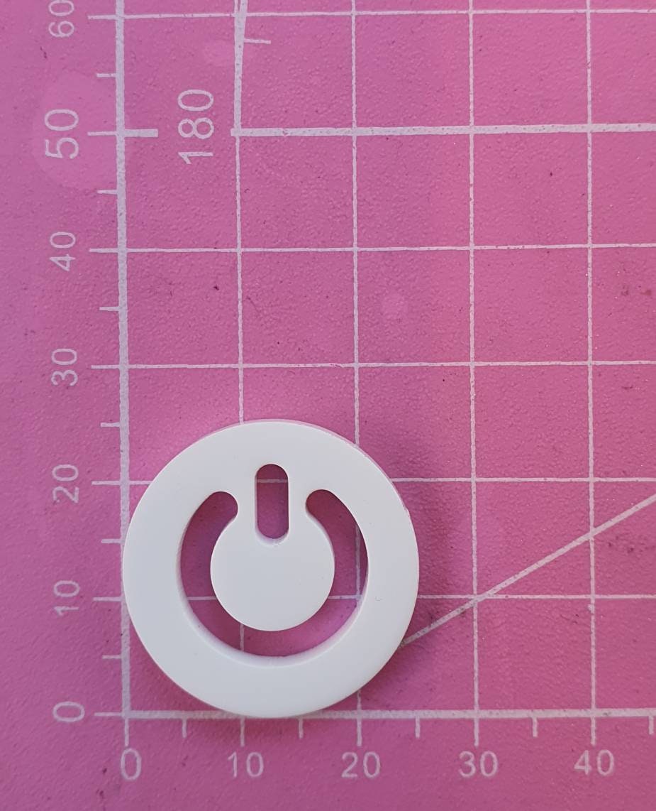 1 inch Power Symbols Silicone Mould