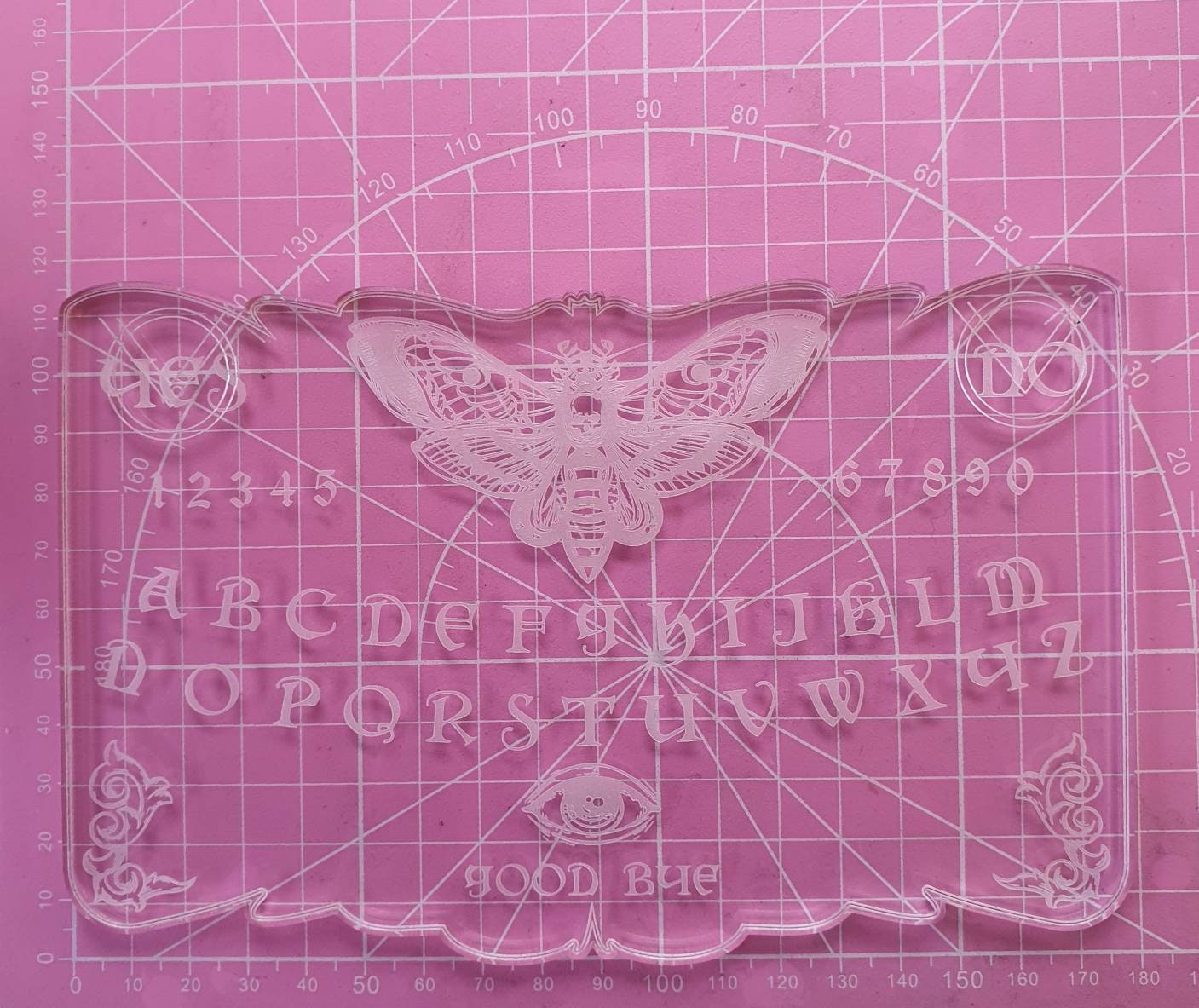 7 inch Death Moth Ouija Board Silicone Mould