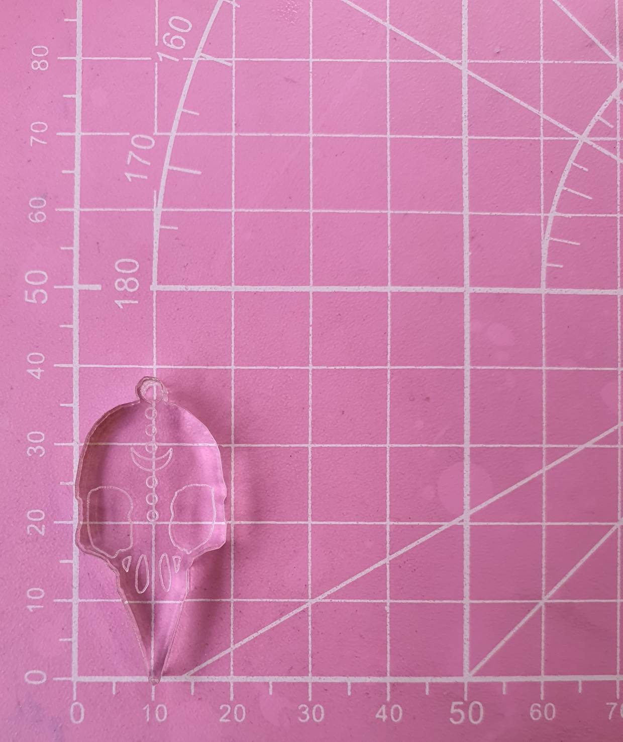 1.5 inch Raven Skulls Silicone Mould