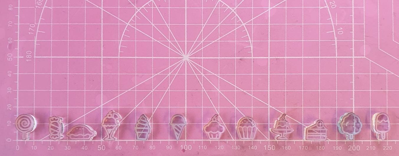 0.75 inch Sweet Tooth Pallette Silicone Mould