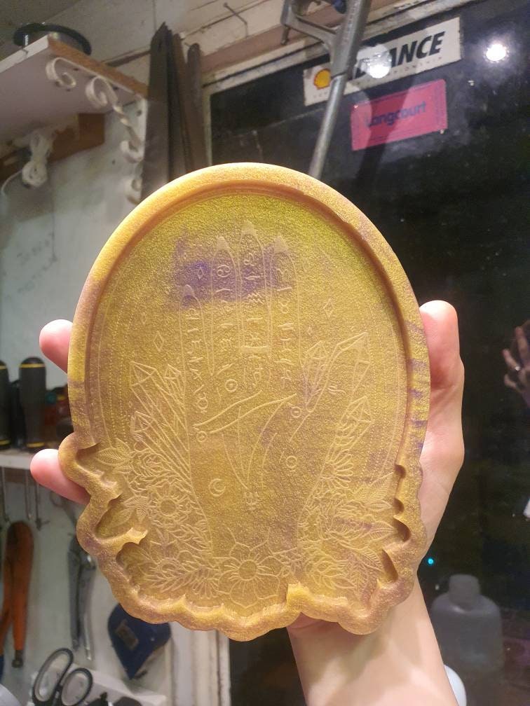 6 inch Floral Palmistry Hand Silicone Mould