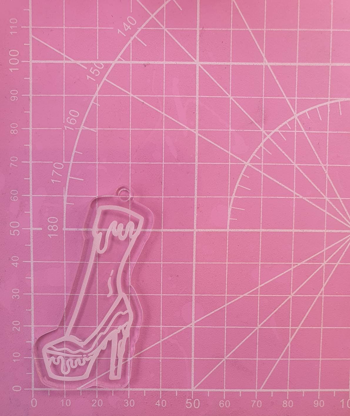 2.5 inch Drippy Heels Silicone Mould