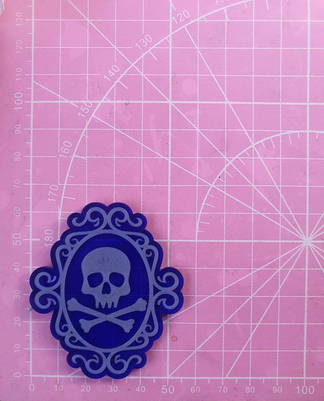 2 Framed Skulls Silicone Moulds