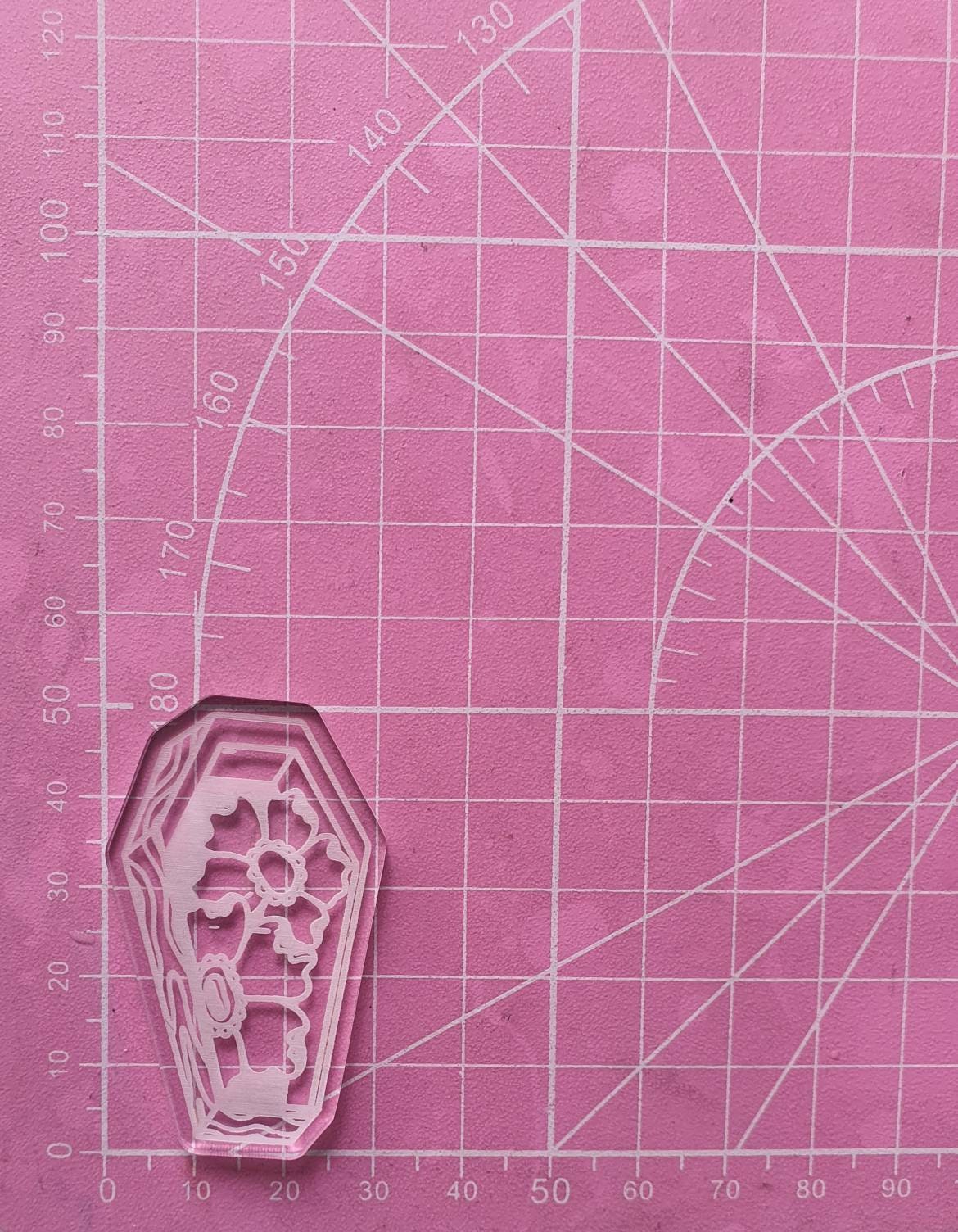 2 inch Flower Coffins Silicone Mould