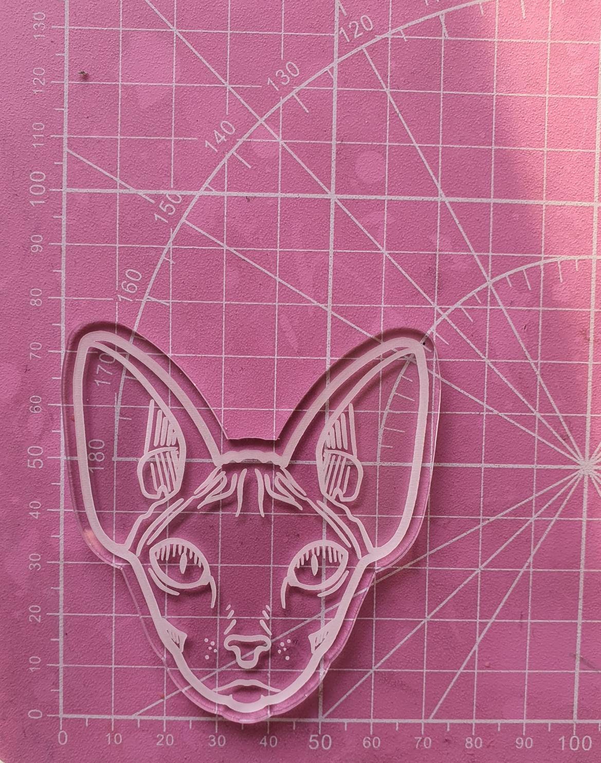 Sphynx Cat Head Silicone Mould