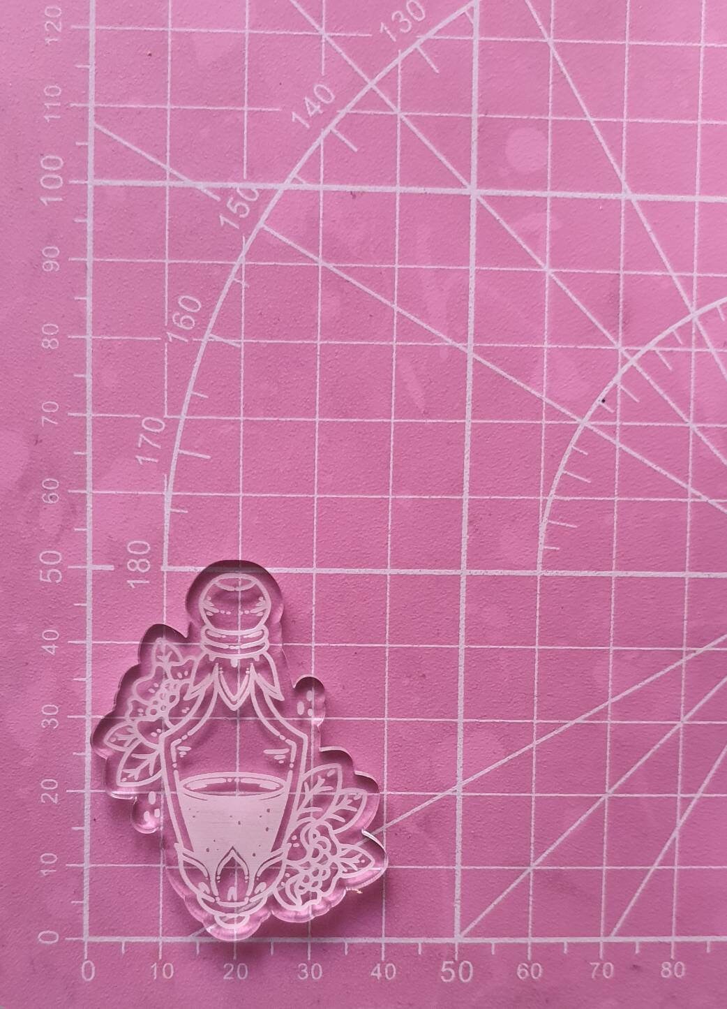 2 inch Floral Potion Silicone Mould