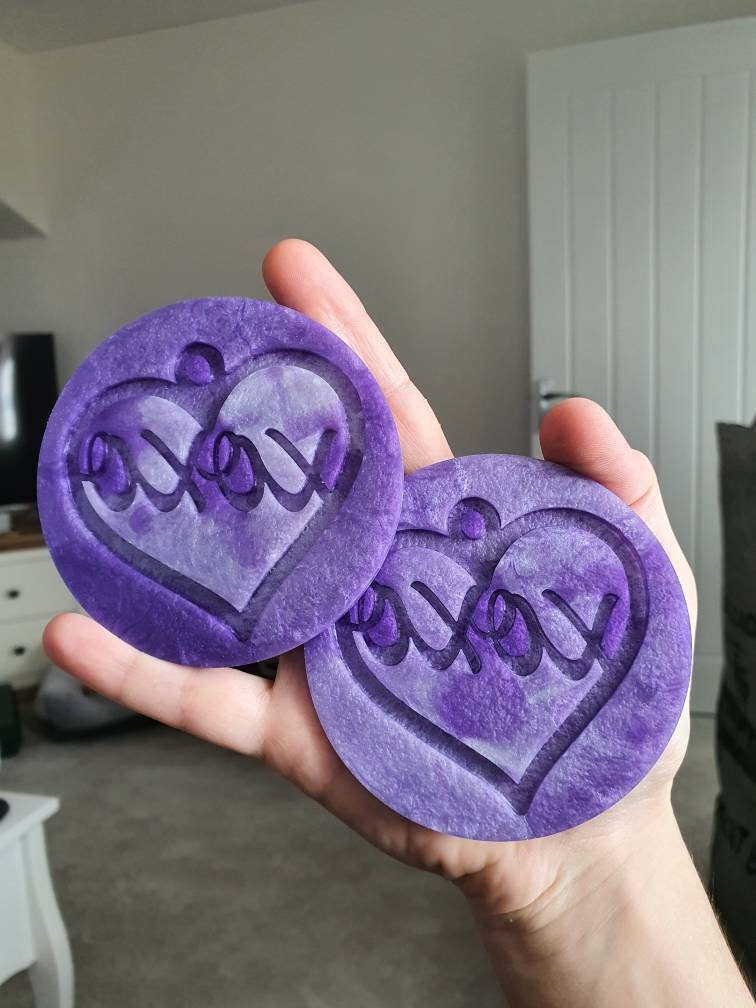 3 inch XOXO Heart Earrings Silicone Moulds