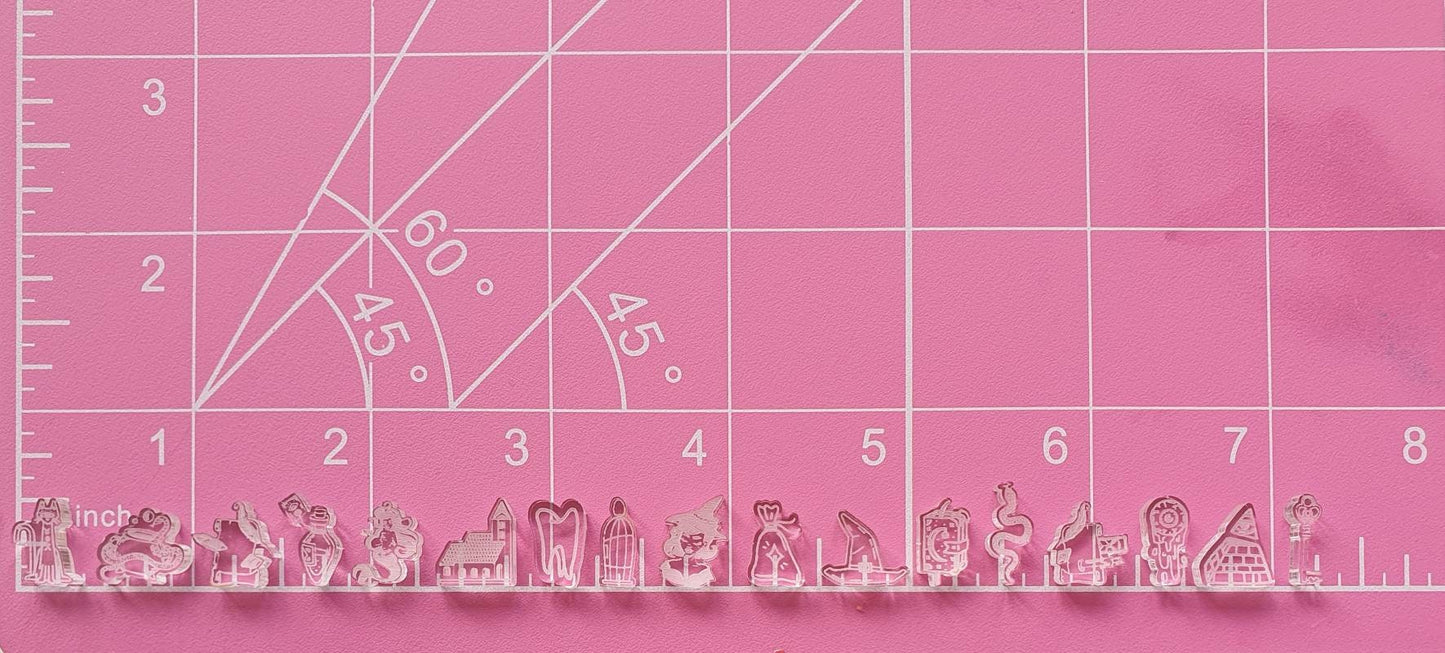 Tiny Halloween Filler Bits Pallette Set 3 Silicone Mould