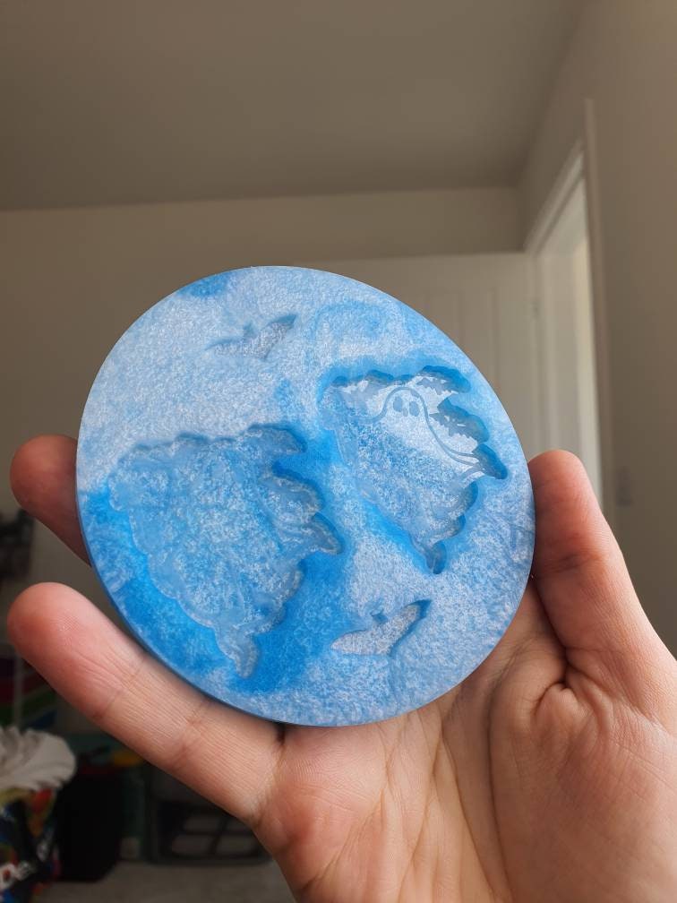 2 inch Ghosts With Bats Silicone Mould