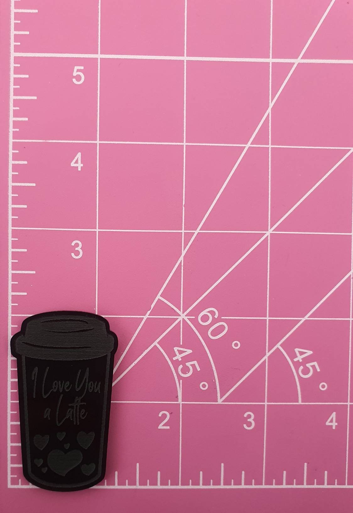 2 inch I Love You A Latte Coffee Cups Silicone Mould