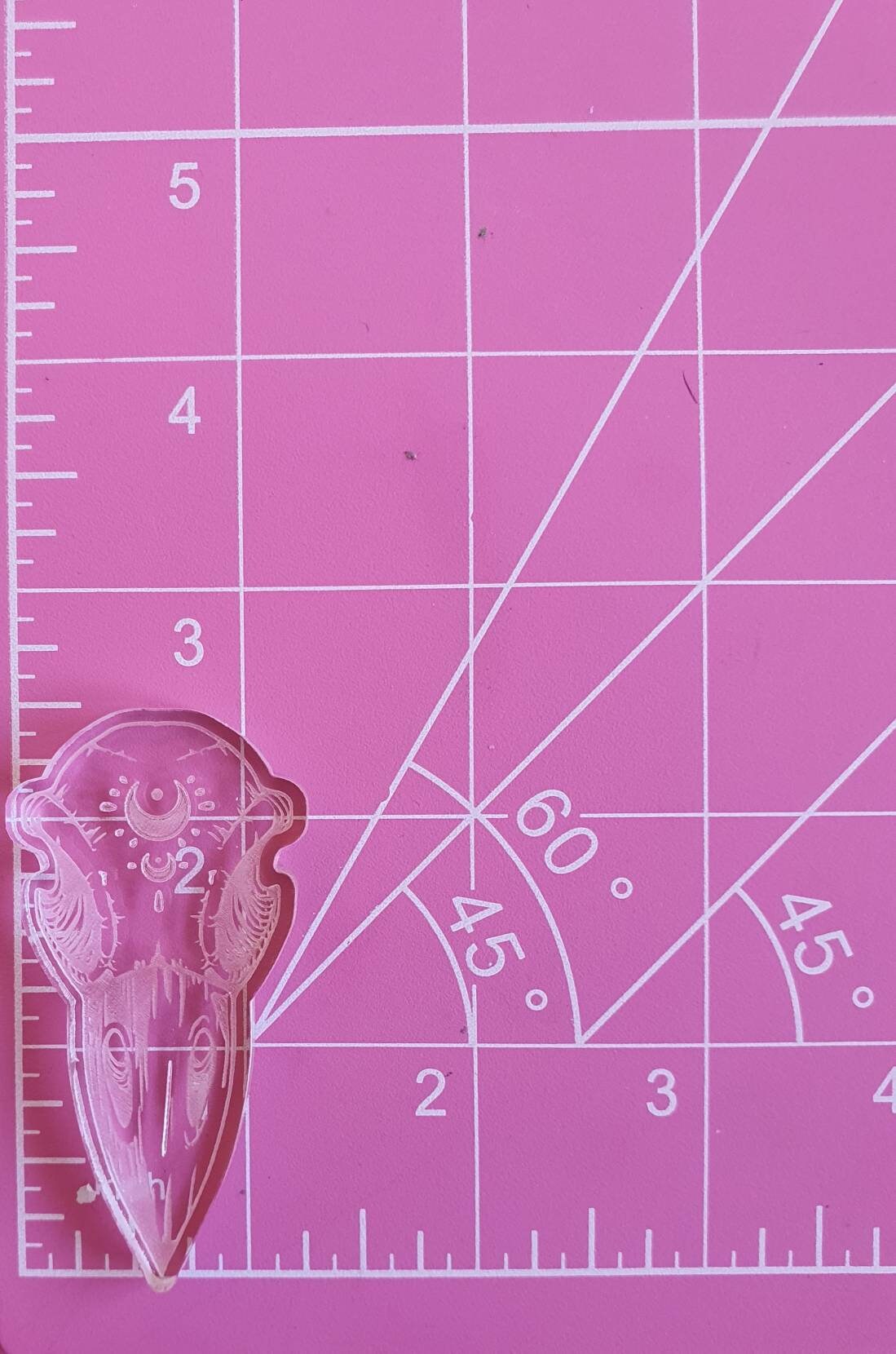 2.5 inch Raven Skull Silicone Mould