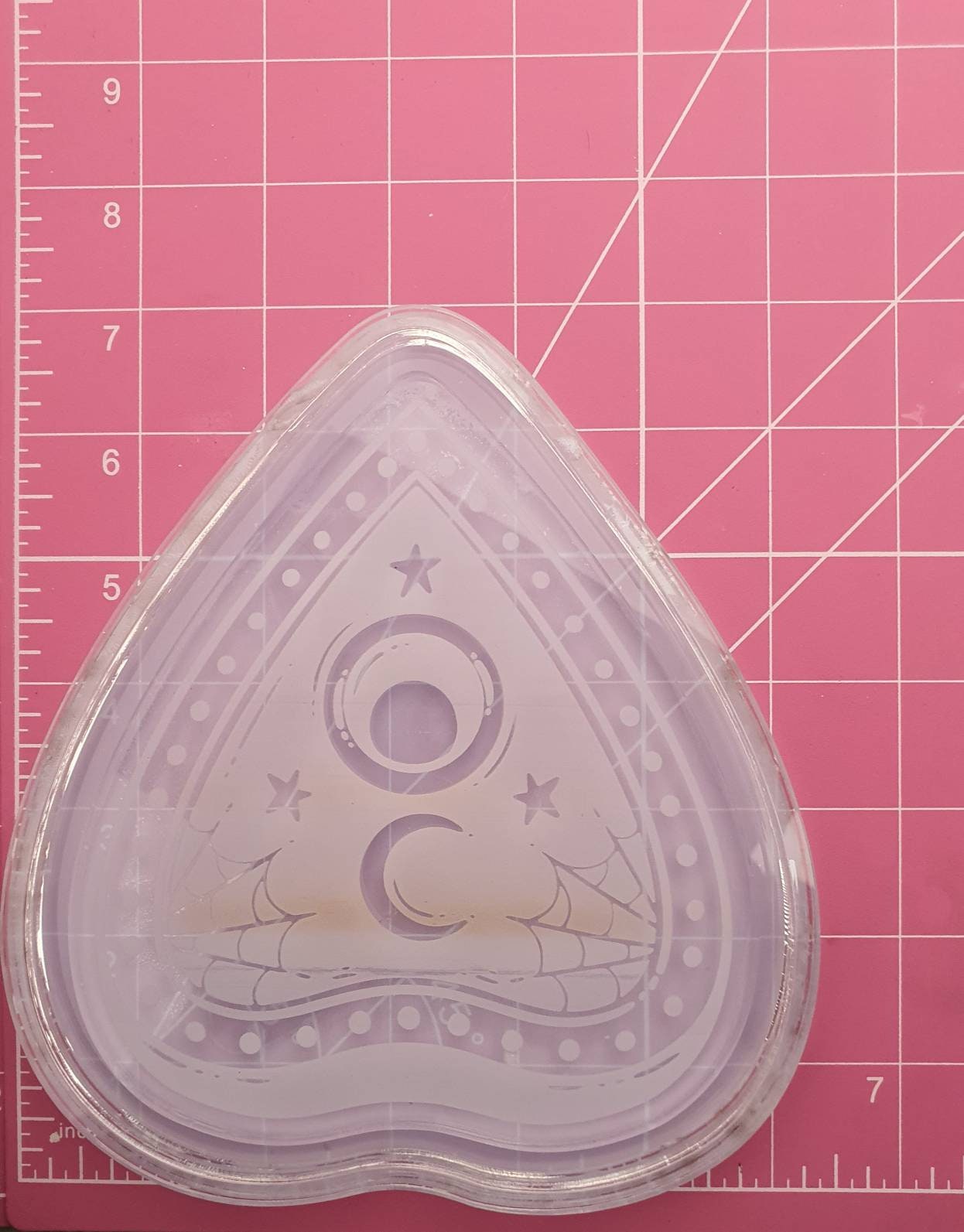 6 inch Stars And Moon Web Planchette Silicone Mould