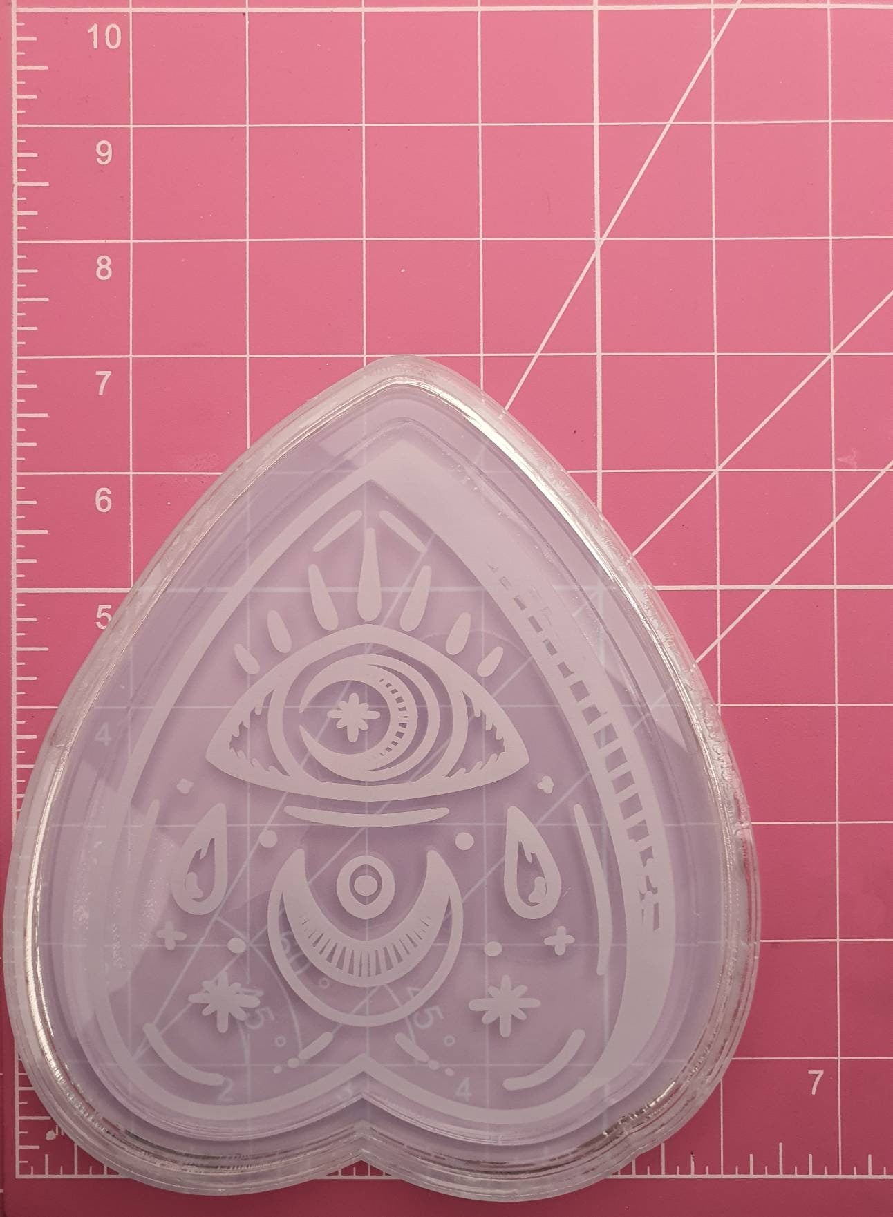 6 inch Crying Eye Planchette Silicone Mould