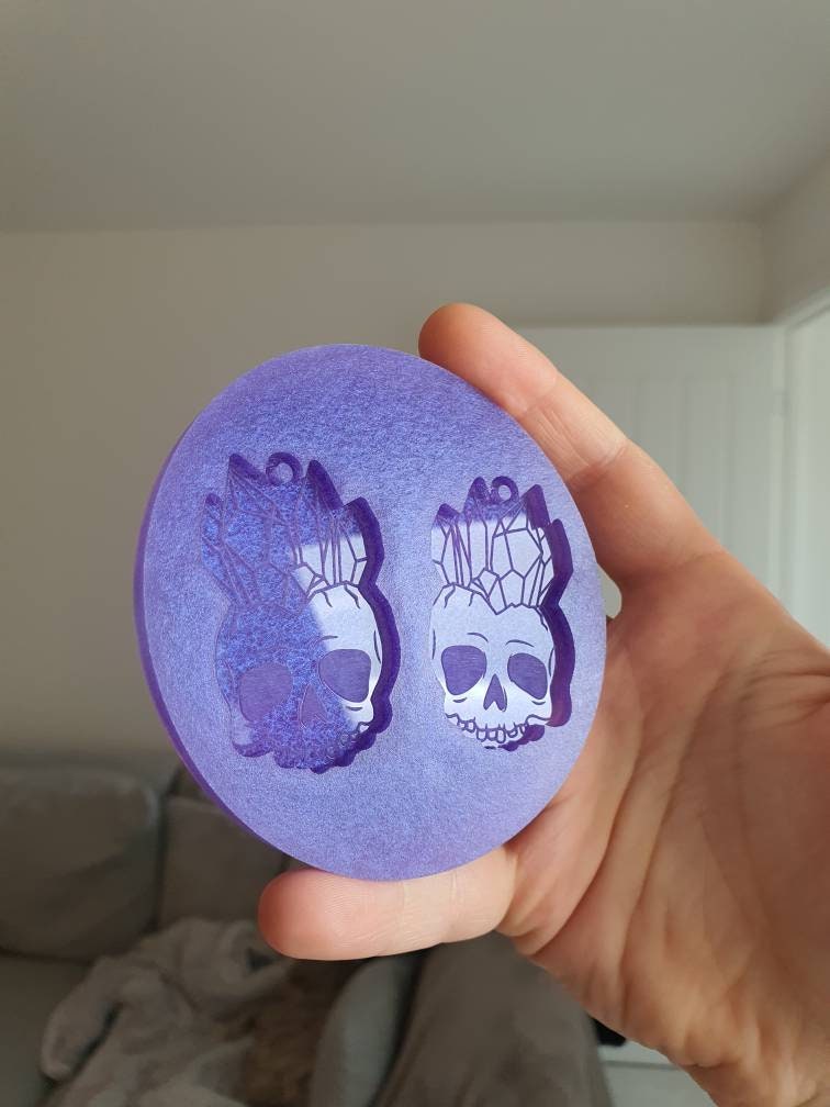 2 inch Crystal Skulls Silicone Mould