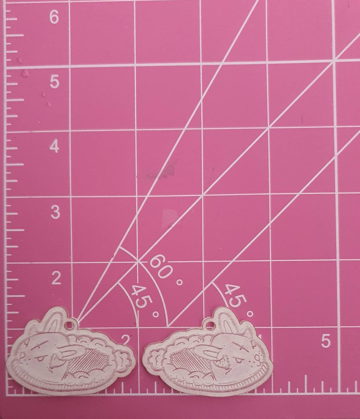 2 inch Satanic Bunny Slippers Silicone Mould