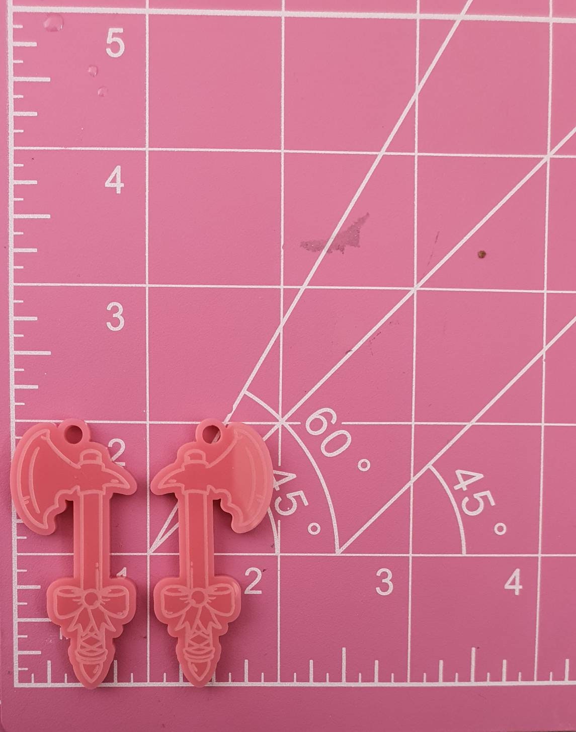 2 inch Bow Axes Silicone Mould