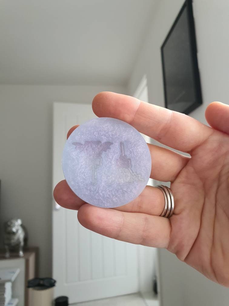 1 inch Cute Bat Lollipops Silicone Mould