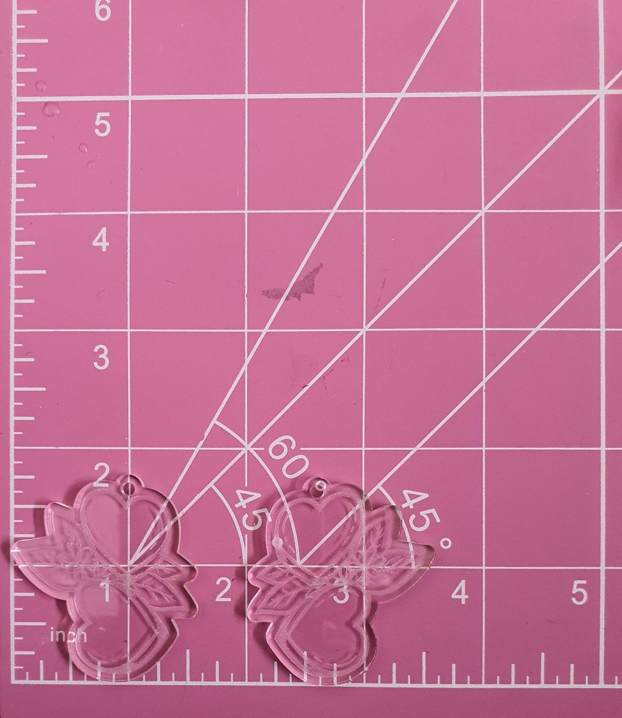 1.75 inch Pretty Hearts Silicone Mould