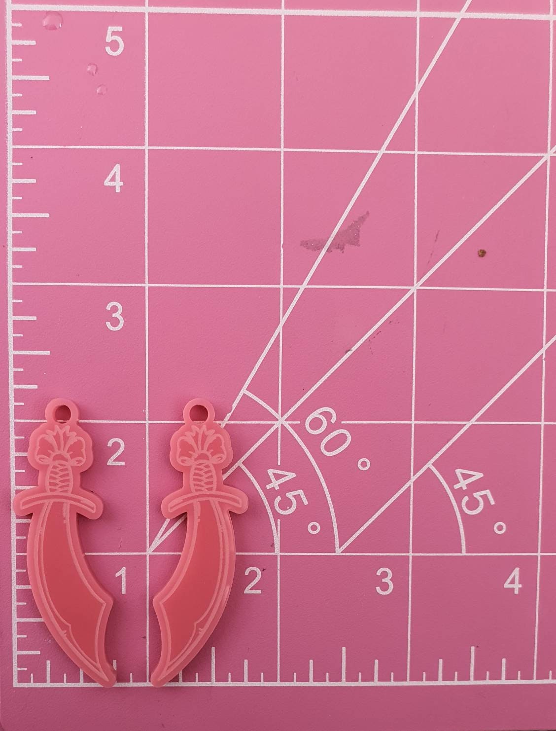 2 inch Scimitar Swords Silicone Mould