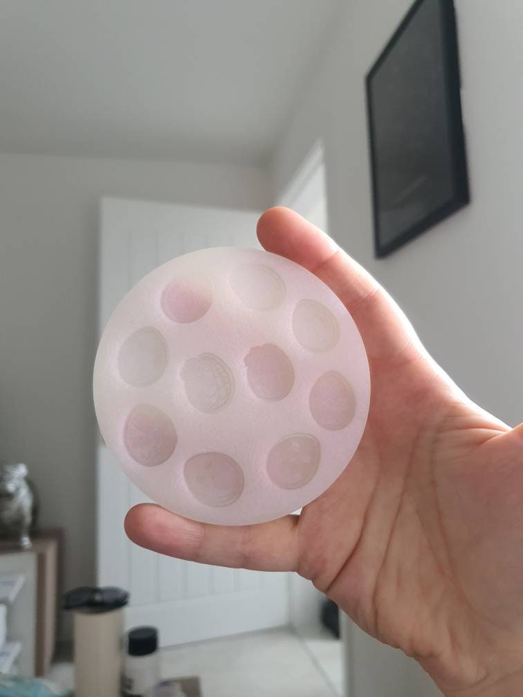 0.75 inch Spooky Easter Eggs Silicone Mould