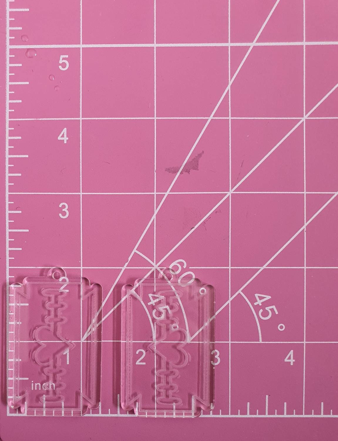 2 inch Heart Razor Blades Silicone Mould