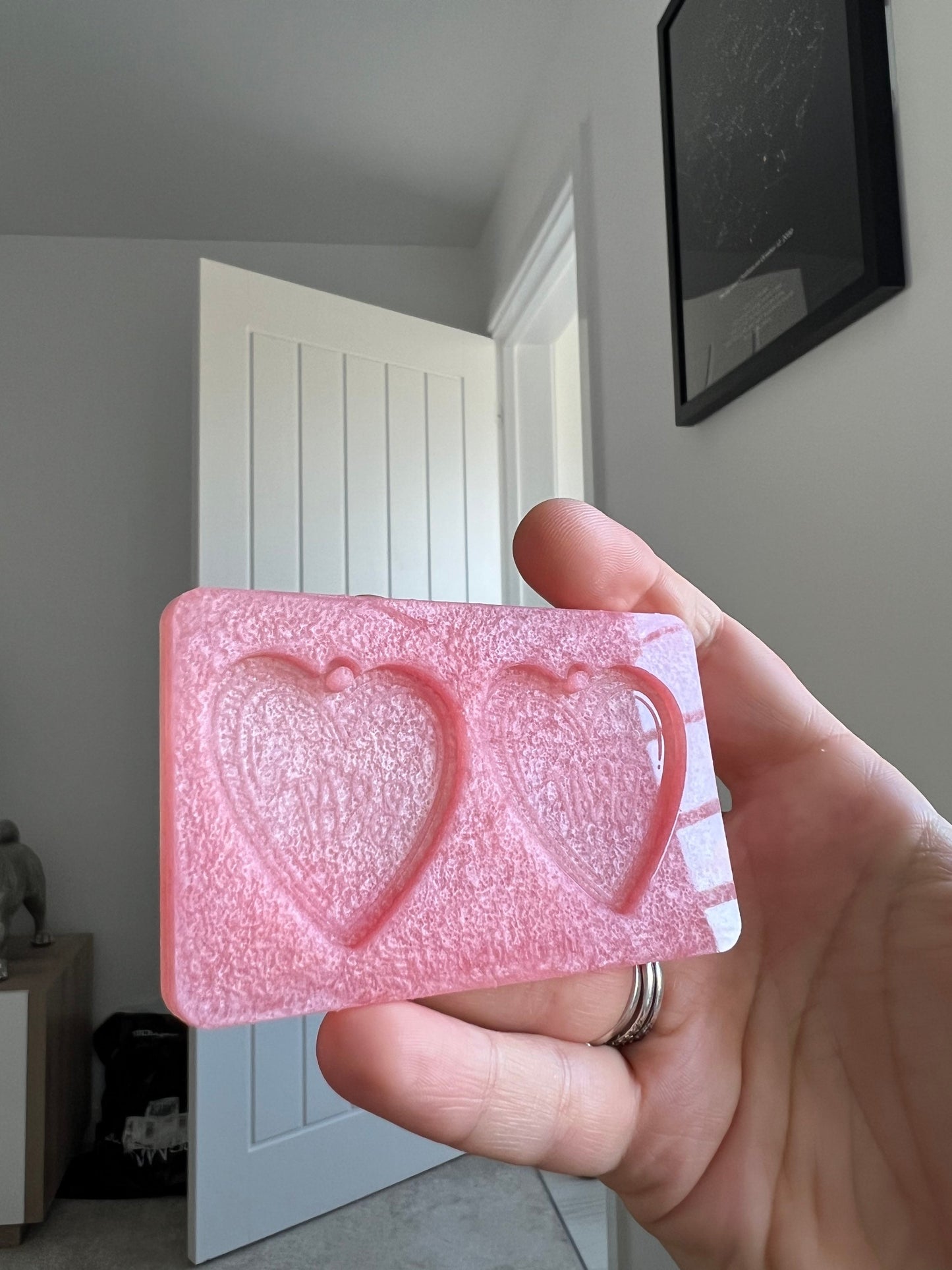 1.5 inch Rude Brat Hearts Silicone Mould