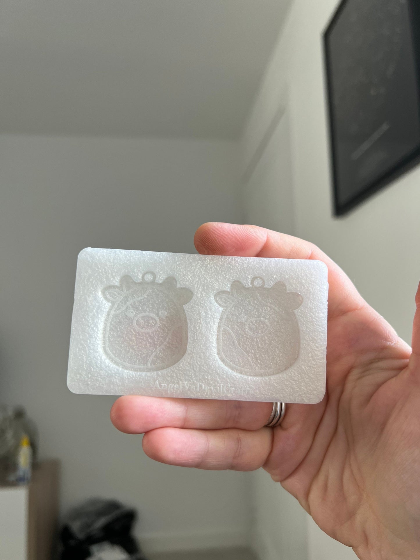 1.5 inch Cow Squishies Silicone Mould