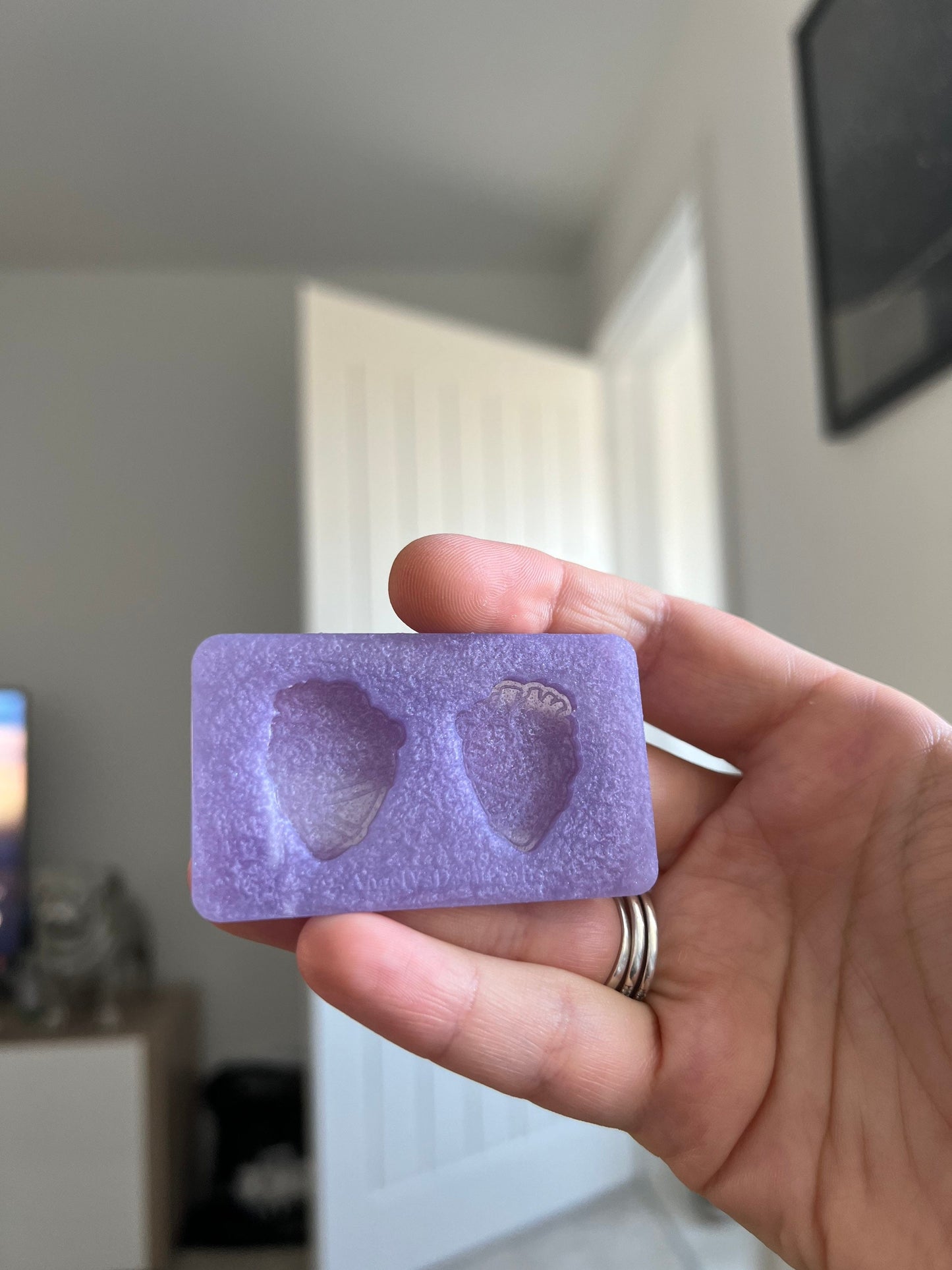 1 inch Rude Anatomical Harness Hearts Silicone Mould