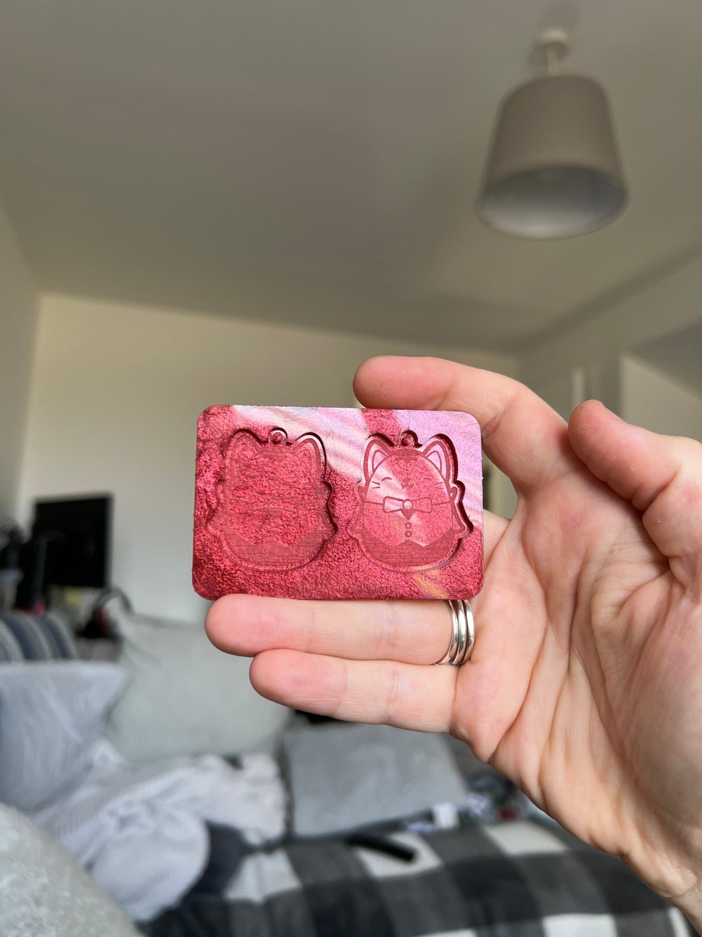 1.5 inch Kitty Vampire Squishies Silicone Mould