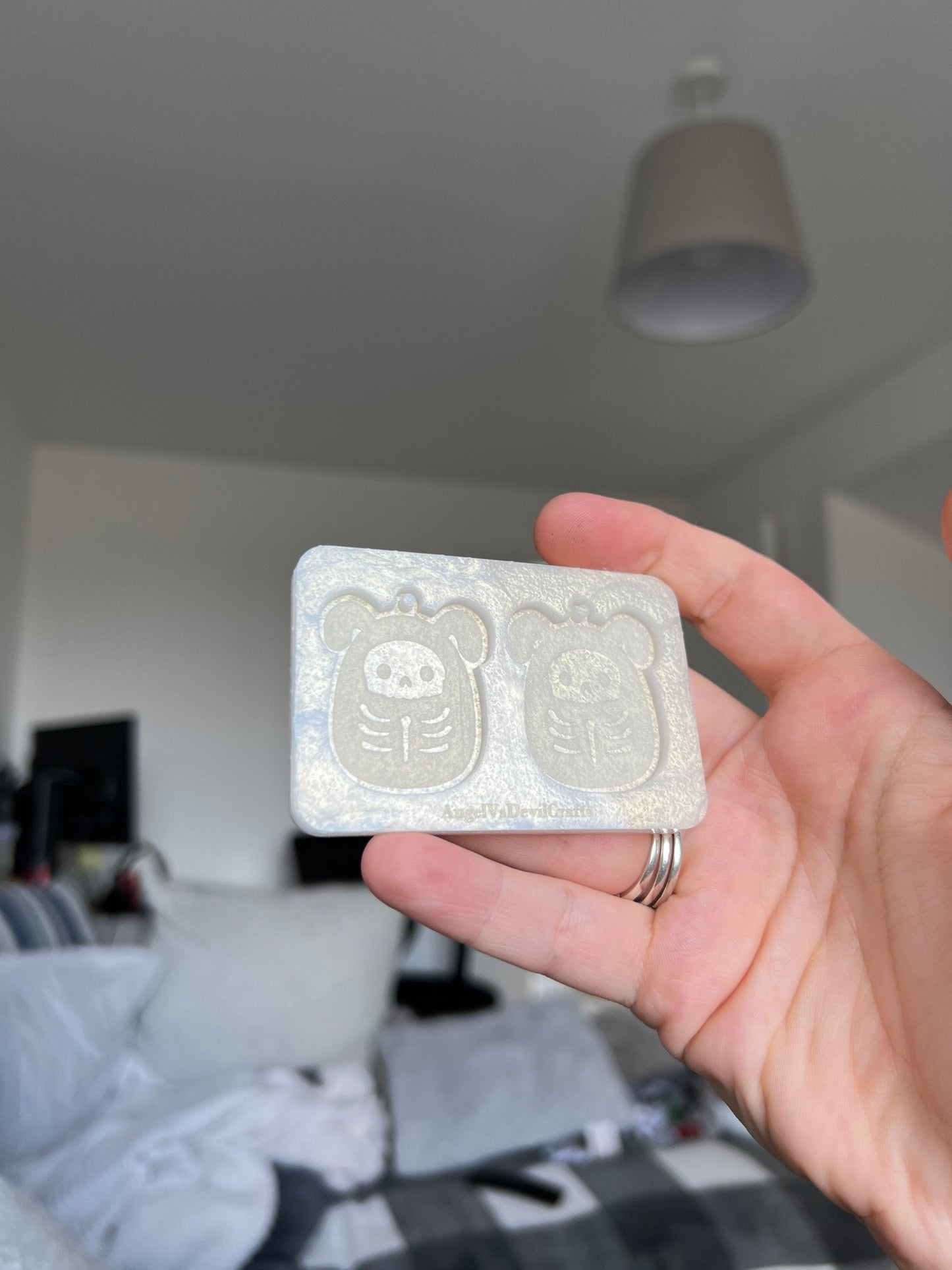 1.5 inch X-Ray Skeleton Puppy Squishies Silicone Mould