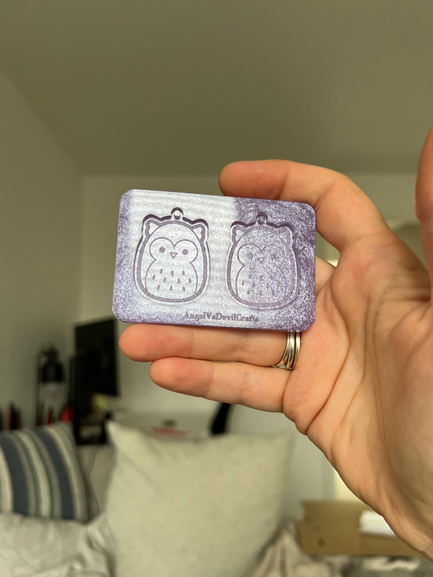 1.5 inch Owl Squishies Silicone Mould