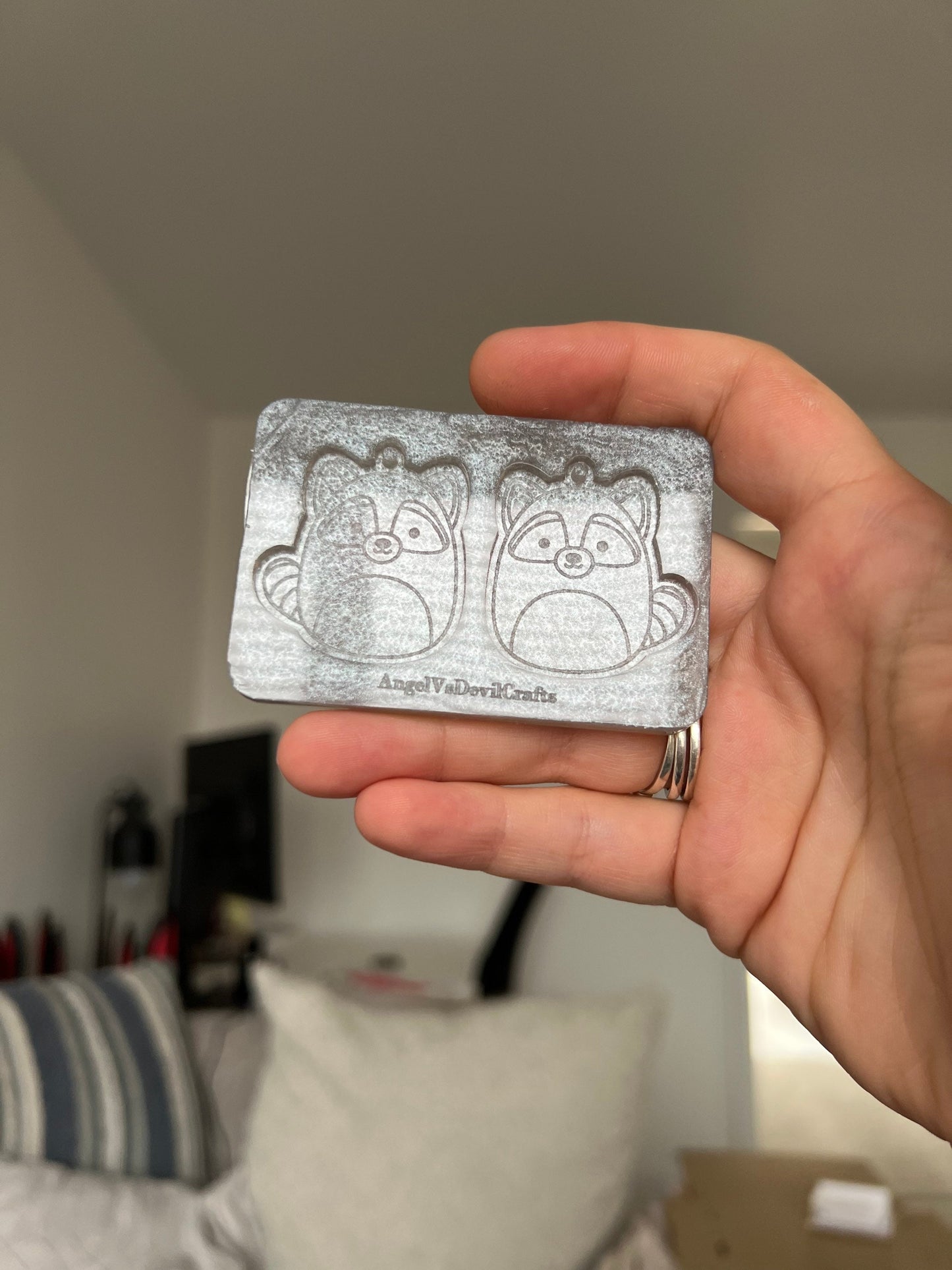 1.5 inch Raccoon Squishies Silicone Mould