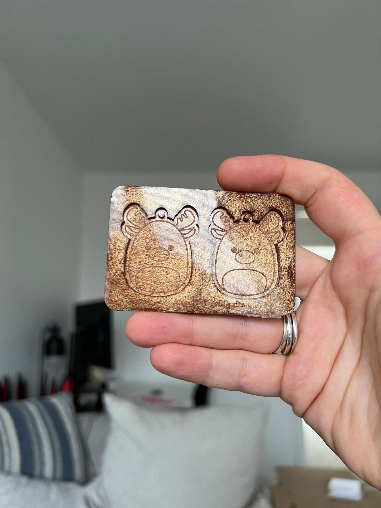 1.5 inch Moose Squishies Silicone Mould