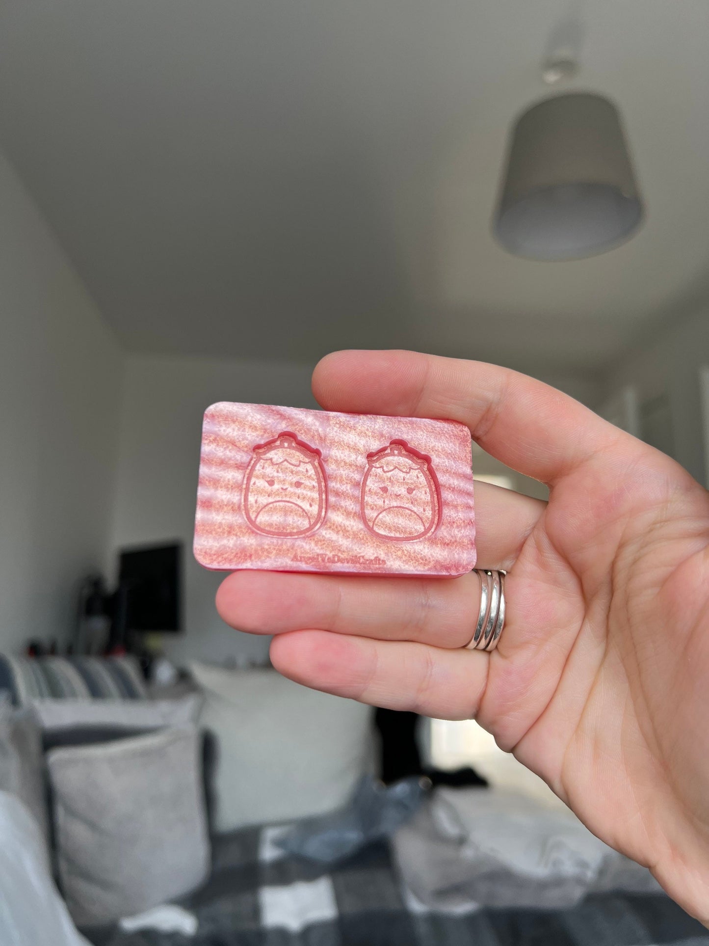 1 inch Strawberry Squishies Silicone Mould
