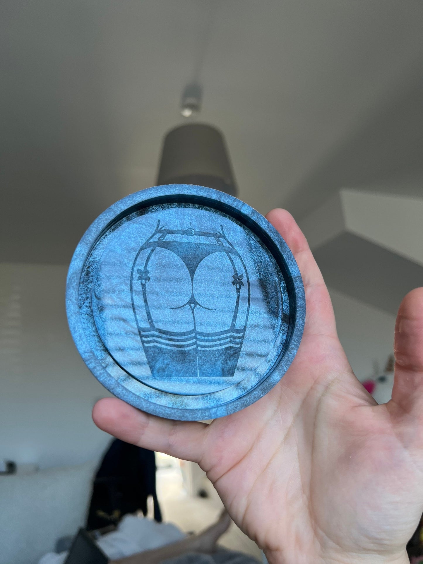 4 inch Rude Sexy Suspender Butt Tray Silicone Mould