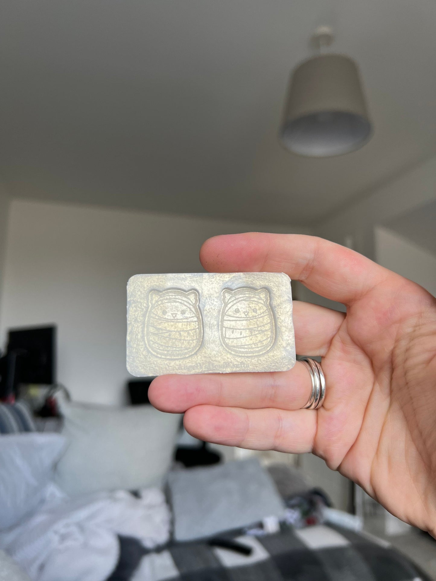 1 inch Mummy Kitty Squishies Silicone Mould