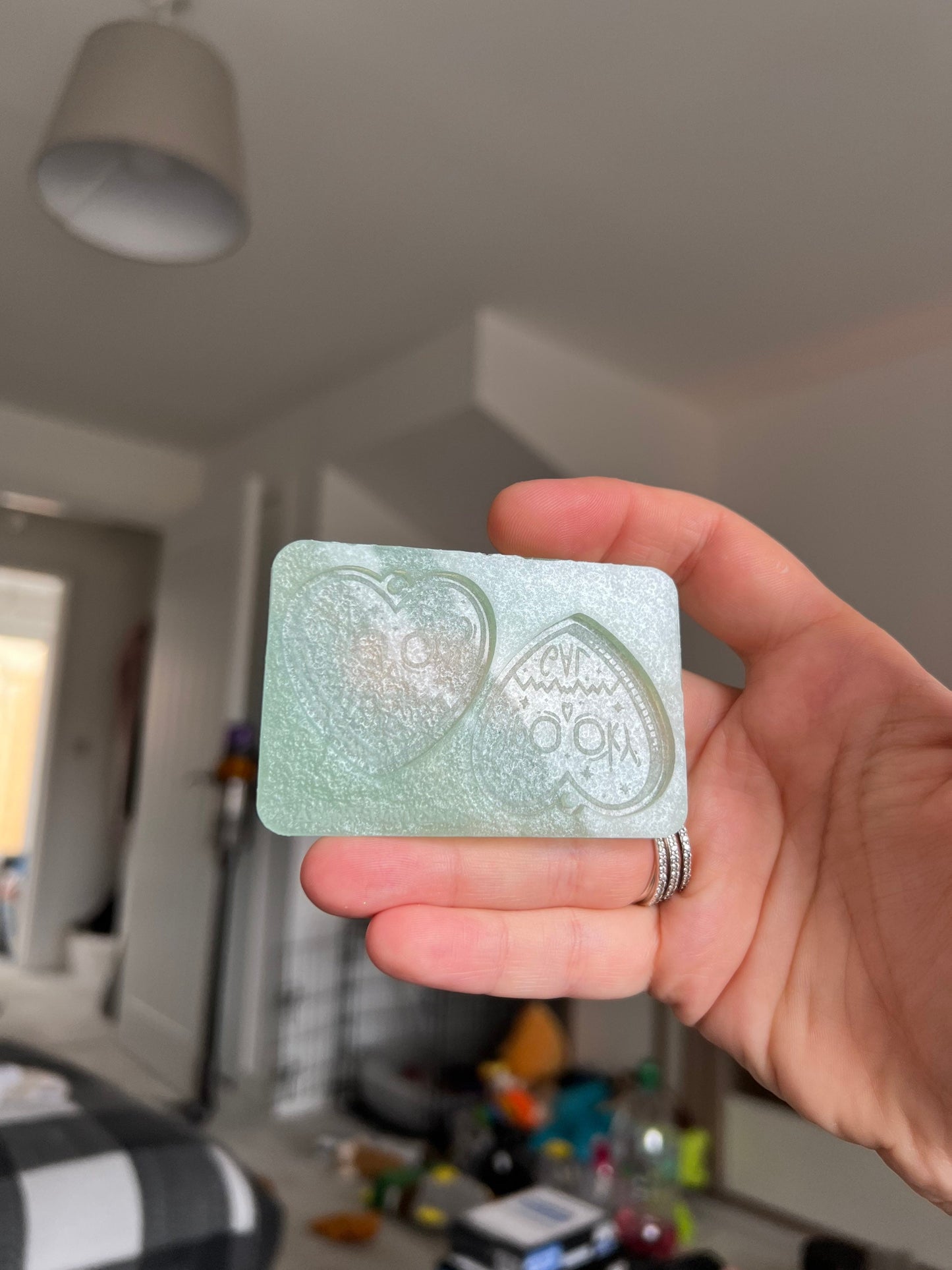 1.5 inch Spooky Gal Hearts Silicone Mould