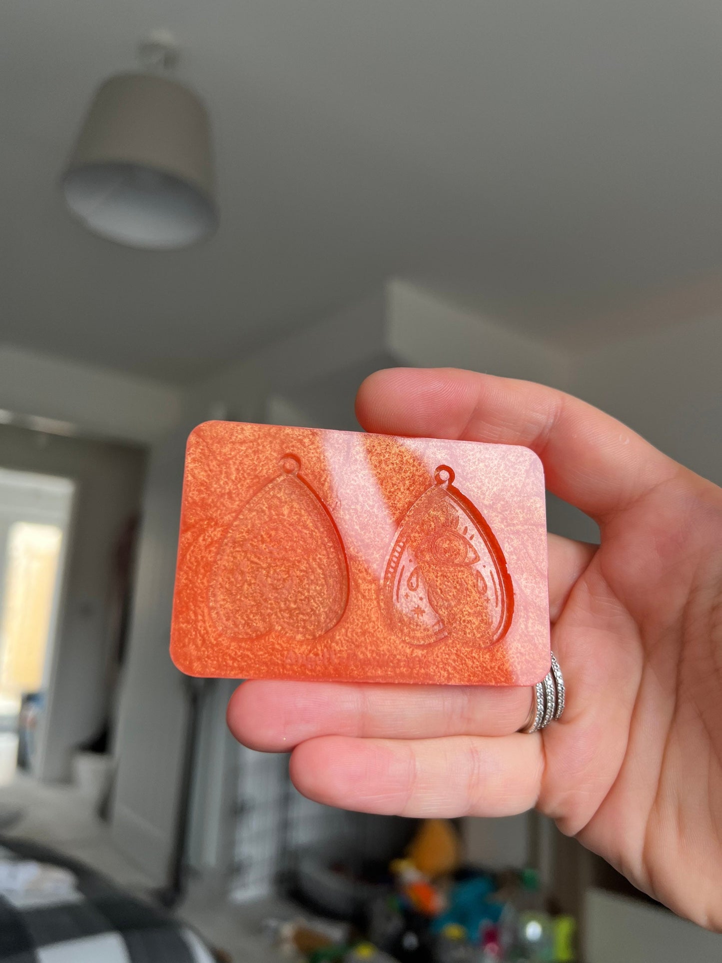 1.5 inch Crying Eyes Planchettes Silicone Mould