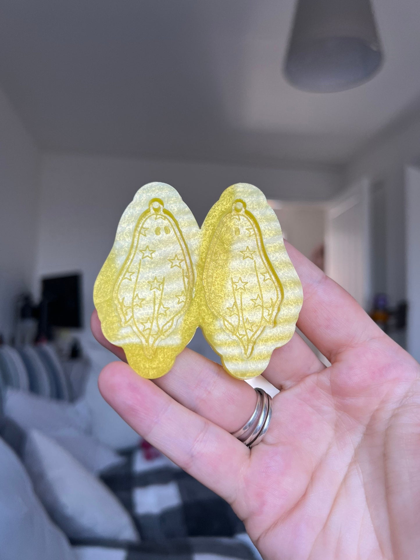 2 inch Star Ghosts Silicone Mould